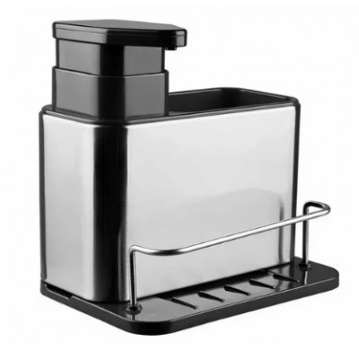 Кухонный органайзер с дозатором на мойку 18*12*19см