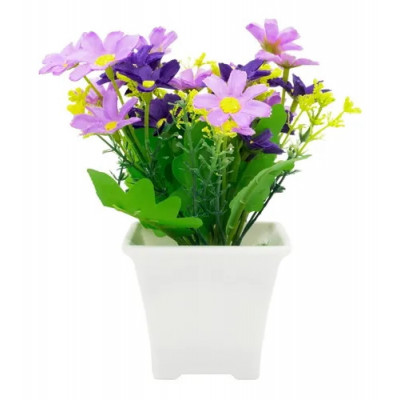 Цветы искуственные в горшке 18*7,5см