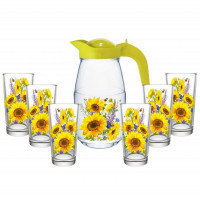 Набор для воды 7пр. арт.1607/6-Д "Подсолнух" (кувшин+6 стаканов)