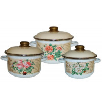 Набор кастрюль 02 МЭРИ (2л+3л+4л )