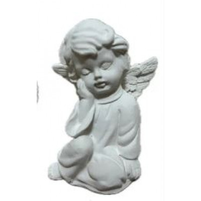 Фигурка из гипса Ангел мечтающий 7см, А-15