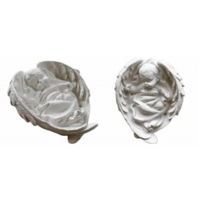 Фигурка из гипса Младенец в крыльях 6,5см, А-17