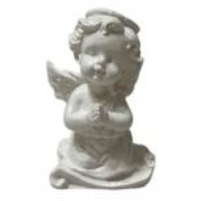 Фигурка из гипса Ангел с венком 4см, А-20