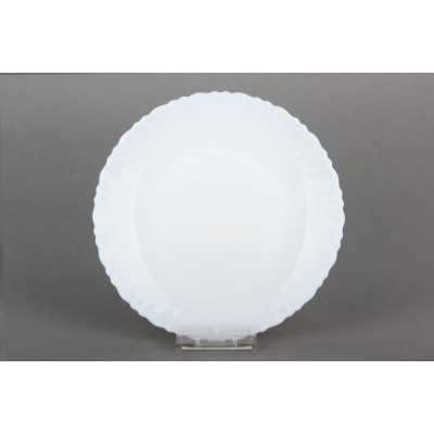 Тарелка плоская 19 см белая стеклокерамика