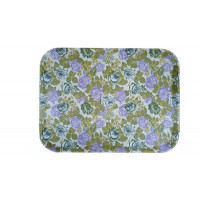 Поднос прямоугольный 38*51см с антискользящим покрытием, пластик (случайный цвет)