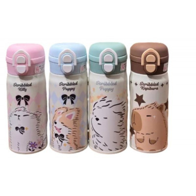 Термос 500мл "Зверята"4цв