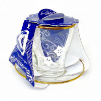 Чайная пара арт.2649-ГЗ4 "Флоксы"