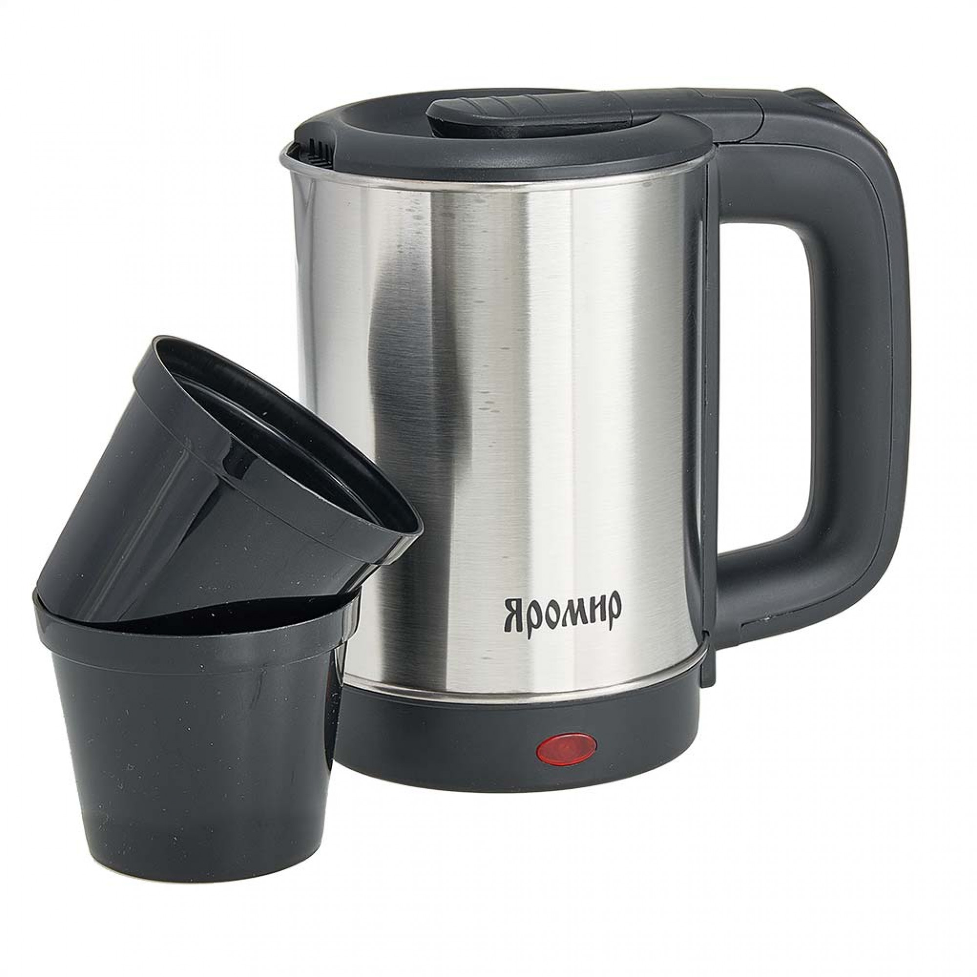 Эл.чайник "ЯРОМИР" ЯР-1065 ДОРОЖНЫЙ  нерж.0,8 л, 600 Вт (24)