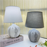 Настольная лампа 11*11*30см(керамика,2 цвета)