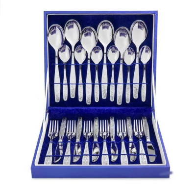 Набор столовых приборов 24 пр Уралочка М13 ЭИП д/к (Д)с ложками десертными