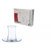 HEYBELI" набор 4х чайных пар стаканчиков, 4*160мл стаканчика + 4 блюдца 95290