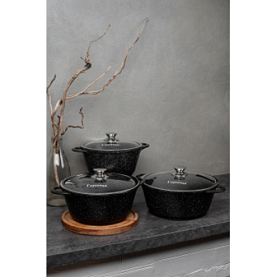 Набор кастрюль ГРАНИТ 2л,3л,4л ст/кр
