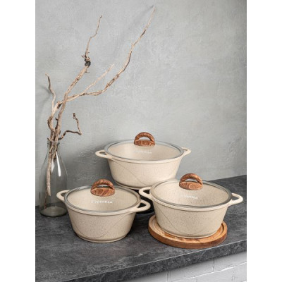 Набор кастрюль ОНИКС 2л,3л,4л ст/кр