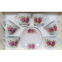 Чайный набор 12пр "Розы" в прямоуг.уп, 200мл