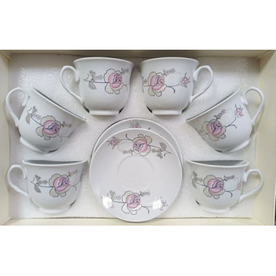 Чайный набор 12пр "Розалия" в прямоуг.уп, 200мл