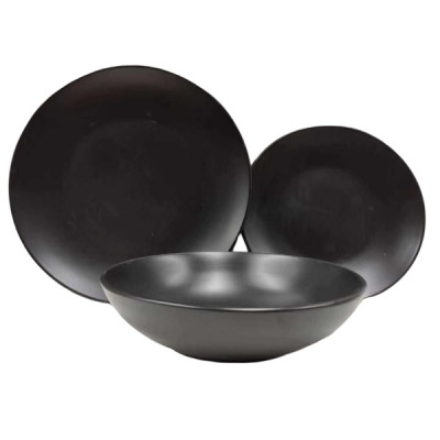 Столовый набор "Black" 18пр керамика