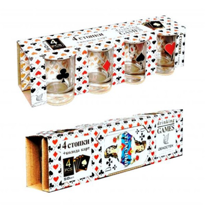 Подарочный набор "Джокер"арт.1236-Д "Игрок" (4 стопки 1022+колода карт)