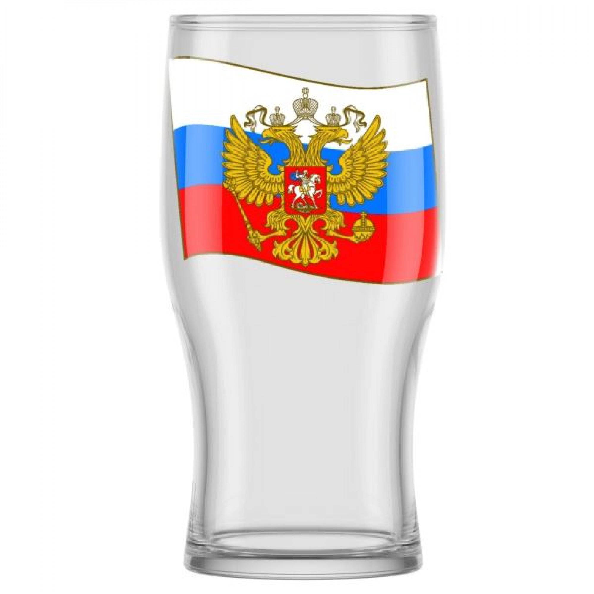 Бокал для пива 500мл. 2шт. арт.305/2-Д "Герб на флаге"