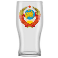 Бокал для пива 500мл. 2шт. арт.305/2-Д "Герб СССР"