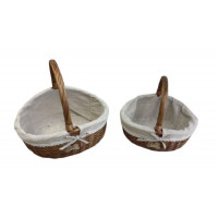 Набор корзинок 2шт плетенка (43*17, 34*16см)