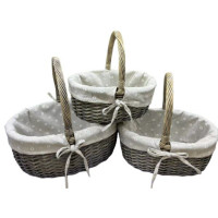 Набор корзинок 3шт плетенка (39*17см,32*13см,25*10см)