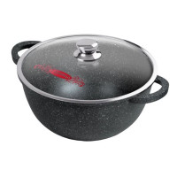 Казан 10л. 320/185 Гранит лит/руч. с кр