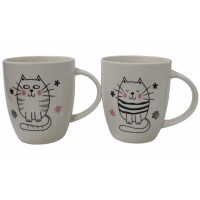 Кружка "Полосатый кот" 280мл, 4дизайна