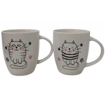 Кружка "Полосатый кот" 280мл, 4дизайна