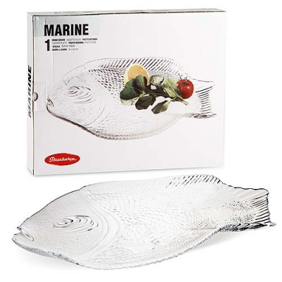 MARINE Прозр Блюдо для рыбы 250*360мм в п/у