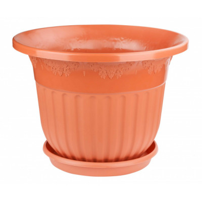 Кашпо 40,0л Д50,0см с под [ЛОЗАННА] КОРИЧНЕВЫЙ