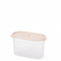 Емкость для сыпучих продуктов "Космо" 1,2л (с клапаном) (бежевый) (уп.12)