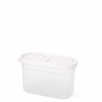 Емкость для сыпучих продуктов "Космо" 1,2л (с клапаном) (белый) (уп.12)