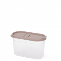 Емкость для сыпучих продуктов "Космо" 1,2л (с клапаном) (какао) (уп.12)