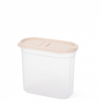 Емкость для сыпучих продуктов "Космо" 1,65л (с клапаном) (бежевый) (уп.8)