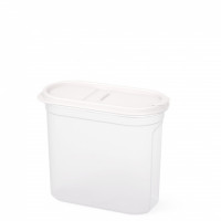 Емкость для сыпучих продуктов "Космо" 1,65л (с клапаном) (белый) (уп.8)