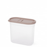 Емкость для сыпучих продуктов "Космо" 1,65л (с клапаном) (какао) (уп.8)