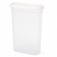 Емкость для сыпучих продуктов "Космо" 2,7л (с клапаном) (белый) (уп.8)