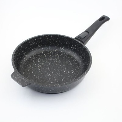 Сковорода 220мм АП "Granit Perfection black", со съемной ручкой