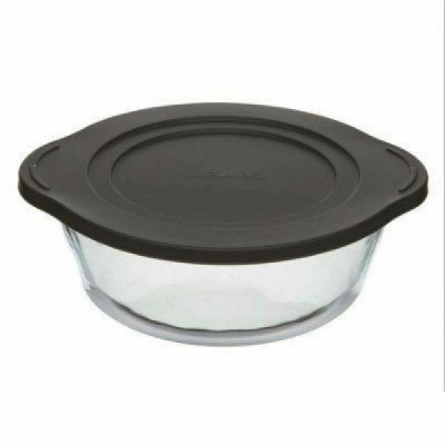 Borcam" кастрюля круглая с пласт.крышкой Черный, 2100 мл 59001 PLS Black