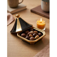 Конфетница керамика с крышкой 13*14см