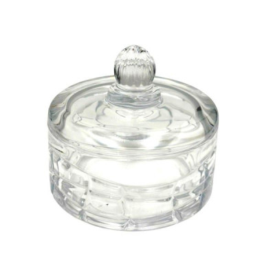 Сахарница  стекло 6,6*6,8см( шкатулка)