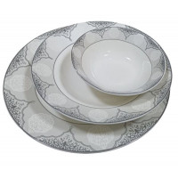 Столовый набор 24пр Серебро.Gracefull