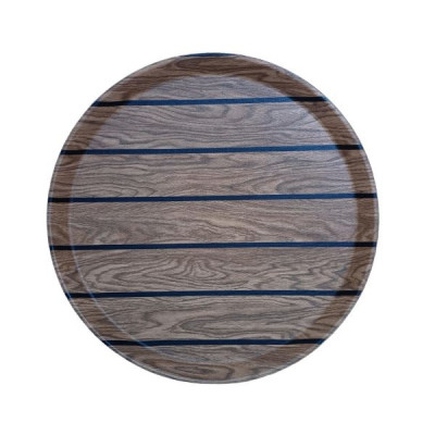 Поднос круглый 35см boards с антискользящим покрытием, пластик