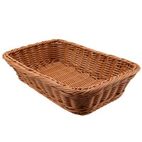 Корзинка для хлеба прямоугольная плетенка (25*7см)