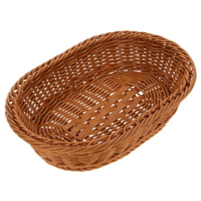 Корзинка для хлеба овальная плетенка (24*6,5см)