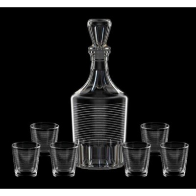 Набор для вина 7пр. арт.1230-Г "Спираль" (графин+6 стаканов)