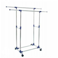 Напольная вешалка 2-х ярусная для вещей 80*42*145cm