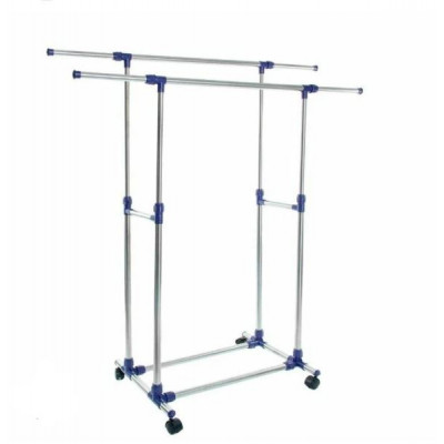 Напольная вешалка 2-х ярусная для вещей 80*42*145cm