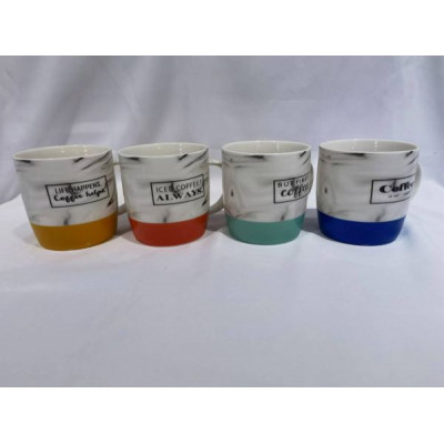 Кружка "Мрамор" 4цв.380мл