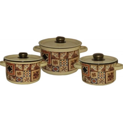 Набор кастрюль 3пр №144 (1,5л+2,9л+4,5л) ВОСТОК